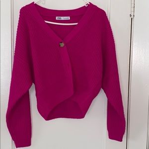 Zara pink cardigan